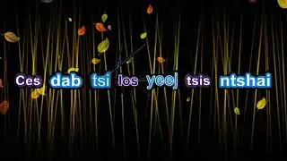 Dab Tsi Los Tsis Ntshai Karaoke By: Lue Vang