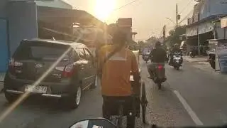 Evening Ride Through a Peaceful Village | Street Food & Local Life | MotoVlog Countryside Tour
