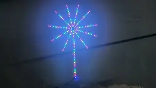Mở Hộp Review Đ&egrave;n Led Ph&aacute;o Hoa D&aacute;n Tường Trang Tr&iacute;