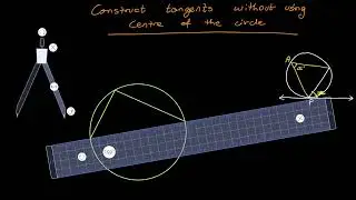 Construct a tangent to a circle without using centre | #construction #tangents #circle #boardexam