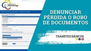 Denunciar p&eacute;rdida de documentos en Ecuador | Formulario en l&iacute;nea