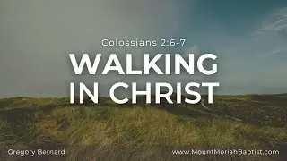 Colossians 2:6-7 | 