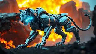 In 2100: How Tigers Will Rescue People Trapped in Burning Buildings | AI Future Animals
