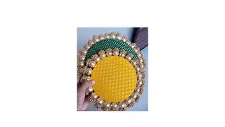 Handmade Platters ❣️#blossomstudio #diy #handmade #diwali #craft #festiveart