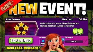 New Star Chaser Event Explained- Free Gems and Rewards for Everyone in Clash Of Clans 🔥.