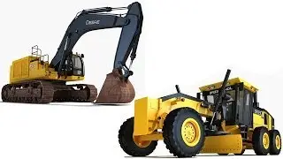 3D Models Public Works Vehicles and Machines