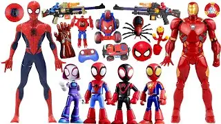Cool Marvel toys, Avengers action dolls display and evaluation, Spider Man series toys unboxing.
