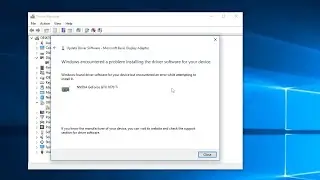 Microsoft Basic Display Adapter Does Not Update Fix