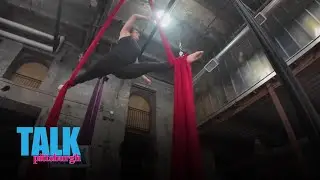 Heather confronts her fear of heights at Iron City Circus Arts