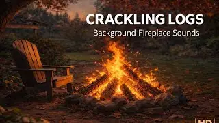 3 Hours Crackling Logs 🔥 Background Fireplace Sounds | Cozy Fire Ambience