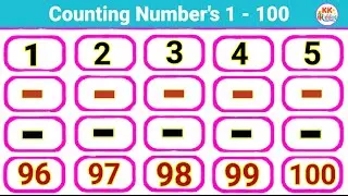 Numbers 1&ndash;100 Counting | Fun Learning for Toddlers | Early Learning for Kids | kk Kiddos 