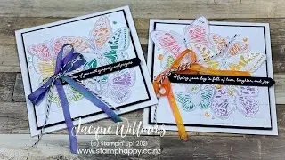 How to Emboss and Color Vellum!  And introducing the new Butterfly Brilliance Bundle