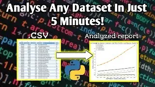 Analyse Any Dataset In just 5 Minutes In Python | In Hindi | Must Watch 🔥🔥