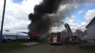 SHRINK WRAP DISASTER *Boats go up in FLAMES*