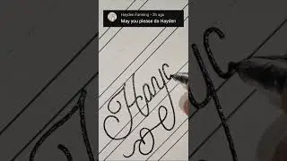 Say my name -- Hayden!  #calligraphy #relaxing #how #easy #lettering #curso #handwriting #beautiful