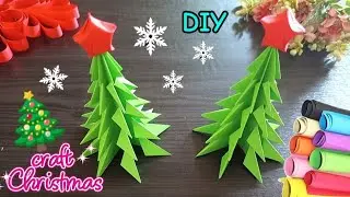 3D Paper Christmas Tree Easy Tutorial | Paper Crafting Christmas Decorations 2025