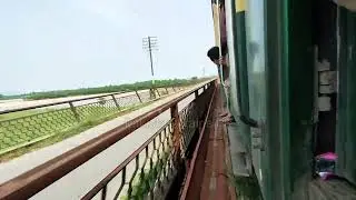 High Speed Crossing Jhelum Bridge || 101Up Subak Raftar Railcar With GEU_2O_4569 |