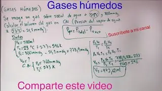 GASES HÚMEDOS Y LEY COMBINADA EJ 1