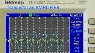 Simulation of transistor as amplifier in multisim software |class A amplifier simulation in multisim