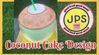 Coconut cake design #coconut 