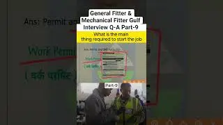 Before Starting Any Job, What is Required? | Fitter Safety Interview | Gulf Jobs #shorts #facts