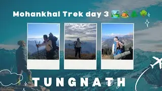 Tungnath trek day 3 mohanlal se chopta trekking 🏞️🏕️🌲🌳🏔️ aaj to maje aagye trekking vlog 