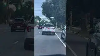 Driving behind nassau county police car 814