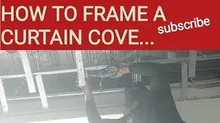 HOW TO FRAME CURTAIN COVE USING METAL FURRING.