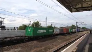 (HD) 66570 passing Retford station 2/7/2015