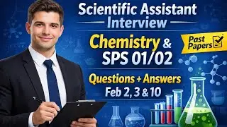 Scientific Assistant Chemistry & SPS 01/02 Interview | Questions + Answers | Feb 2, 3 & 10