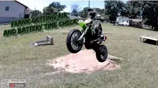 Losi promoto MX air time with Frank and stock battery run time