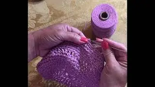 Raffia Yarn Review And Crochet Technique  For Working With Raffia Fiber - Part 1