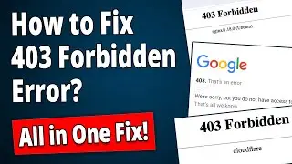 How to Fix 403 Forbidden Error | 403 That&rsquo;s an Error [2026 Working Fix]