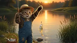 Sad Cat Loses Its Fish to a Gorilla &ndash; Emotional Animal Story 🐱🐟🦍 #cat #viral #shorts #fishing
