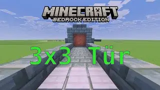 Minecraft Bedrock: 3x3  Automatische Pistent&uuml;r bauen 🔥 | Redstone Tutorial