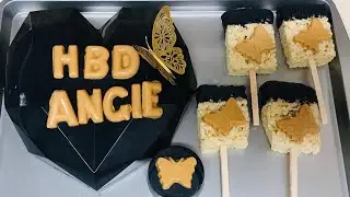 BREAKABLE CHOCOLATE HEART 💛 CHOCOLATE HEART SURPRISE | RICE CRISPY BUTTERFLY 🦋💛 CHOCOLATE HEART