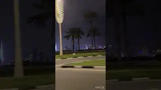 Amazing View of West Bay #qatar #night #beautiful #viralshorts