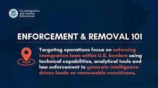 ICE immigration enforcement focuses on unlawfully present criminals and those who pose a threat...