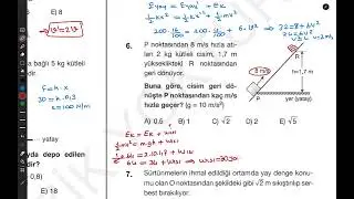 İş enerji soru çözümü 1.sayfa