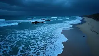INSTANT CALMING BY LISTENING TO WAVES CRASHING 🌊 Gentle Ocean Sounds For Sleeping