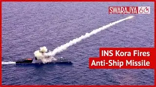 Indian Navy Warship INS Kora Fires Anti-Ship Missile At Maximum Range, Hits Target With Accuracy