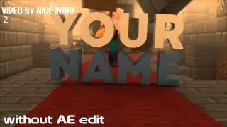 Top 5 minecraft Intros templates animation intros editaveis