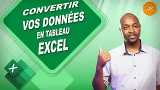 Excel &ndash; Convertir vos donn&eacute;es en tableau (simple, rapide et efficace)