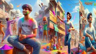 Holi Viral AI Image Create || Happy Holi Me AI Image Kaise Banaye