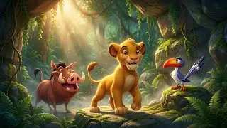 Simba, Pumbaa & Zazu Explore the Deep Mysterious Cave in the Jungle 🦁🕳️🌿 | The Lion King Animation