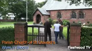 Fleetwood TV at Wyre in Bloom judging day in Preesall & Knott End