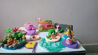 Miniature Summer Vacation Clay Model | April 2025 Theme | PV Clay House