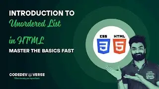 📘 Today's Topic: HTML Unordered List tag ul — A core element for structuring content on web pages.