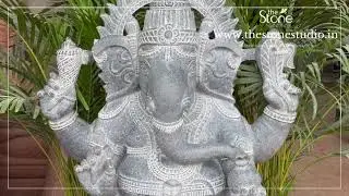 Ganesha idol for home entrance 3.5ft, www.thestonestudio.in