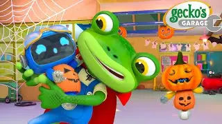 🎃 The Garage Is Haunted 👻 | Gecko's Garage 🚚 | Cartoons For Kids | Toddler Fun Learning